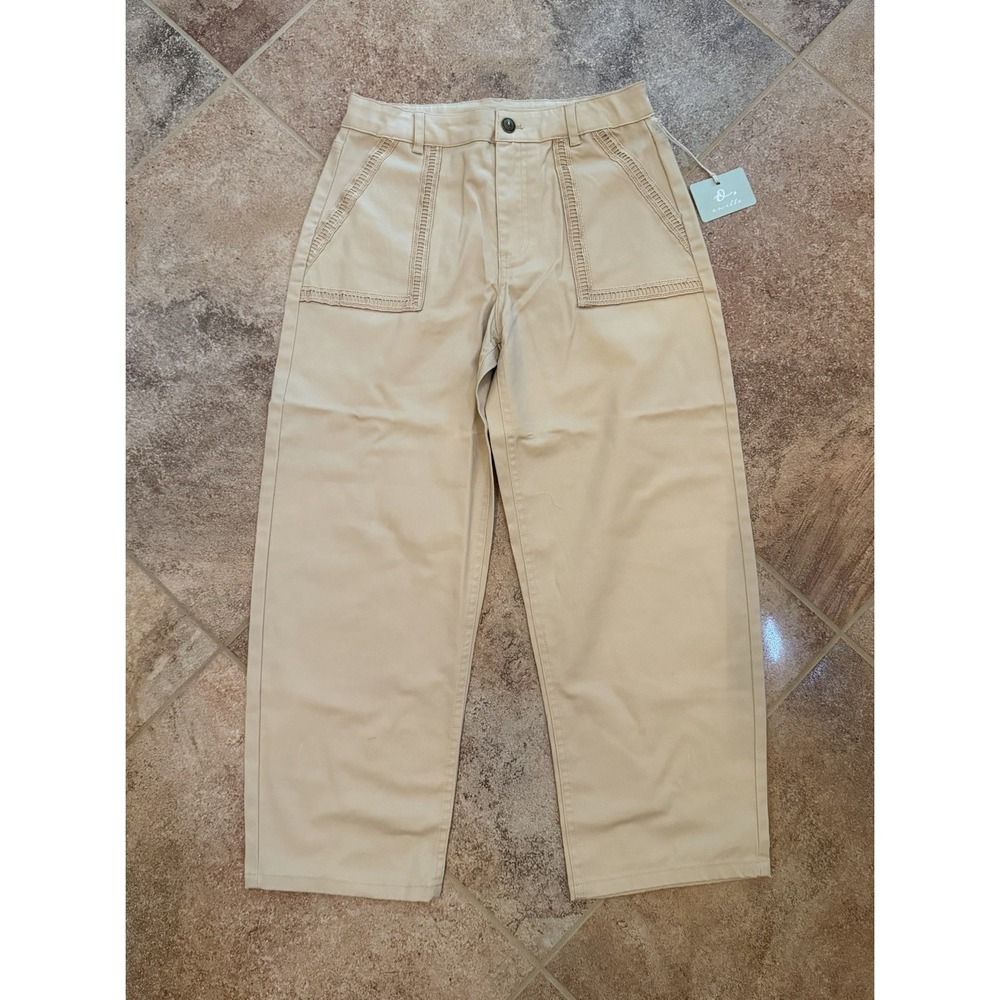Girls' Owillo Khaki Tan Ladder Trim Pants Size Large NWT